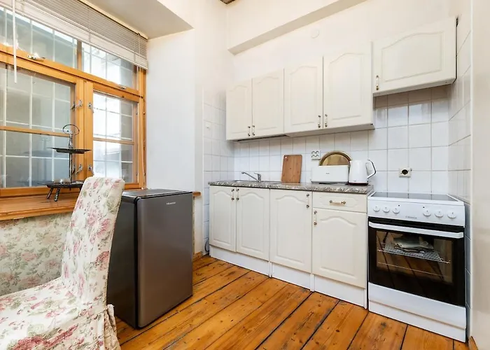 15th Century Flat With Parking, High Ceilings Apartman